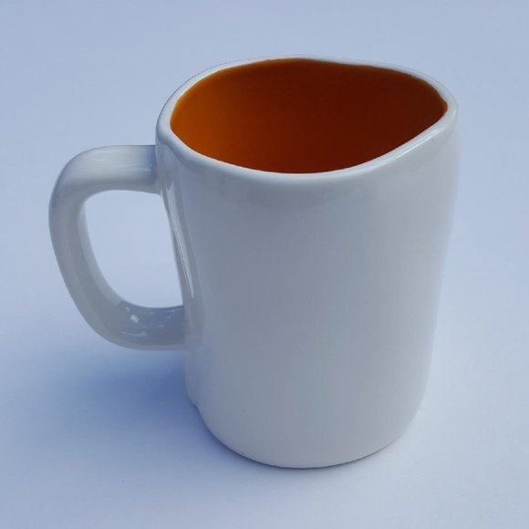 RAE DUNN Stuffed Thanksgiving Mug Orange Interior - Picture 2 of 3